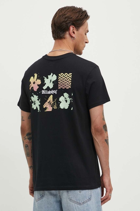 Одяг Бавовняна футболка Billabong SEGMENT ABYZT02395 чорний