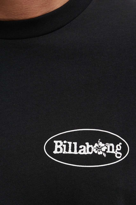 Бавовняна футболка Billabong SEGMENT чорний ABYZT02395