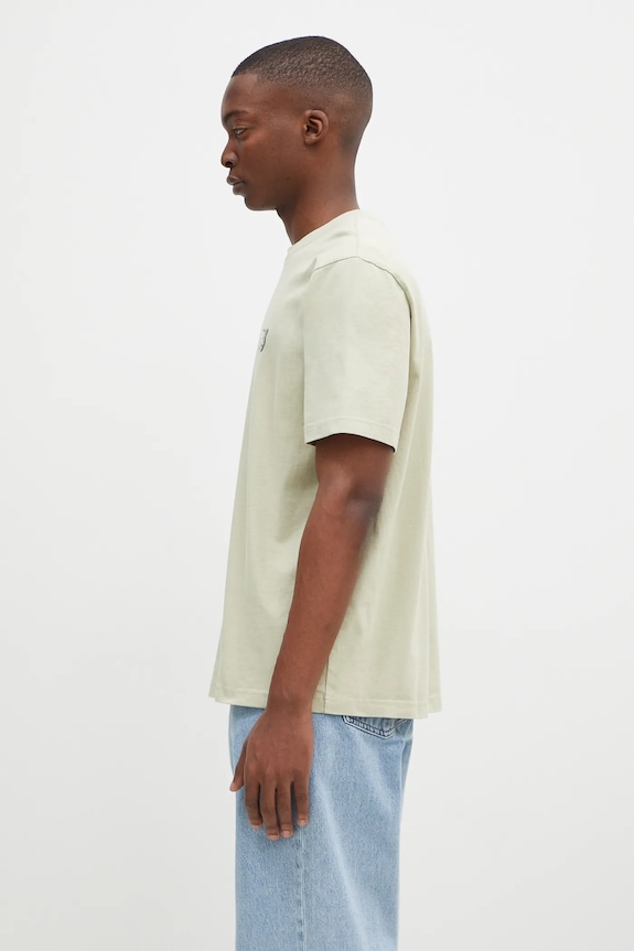 Бавовняна футболка Maison Kitsuné Bold Fox Head Patch Comfort Tee Shirt MM00127KJ0118 зелений SS25
