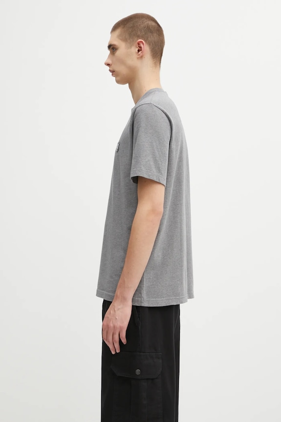 Bavlněné tričko Maison Kitsuné Bold Fox Head Patch Comfort Tee Shirt MM00127KJ0118 šedá SS25