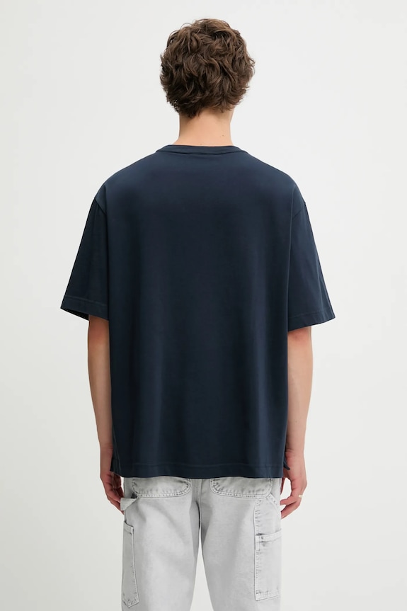 Oblečení Bavlněné tričko Maison Kitsuné Bold Fox Head Patch Oversize LM00107KJ0119 námořnická modř