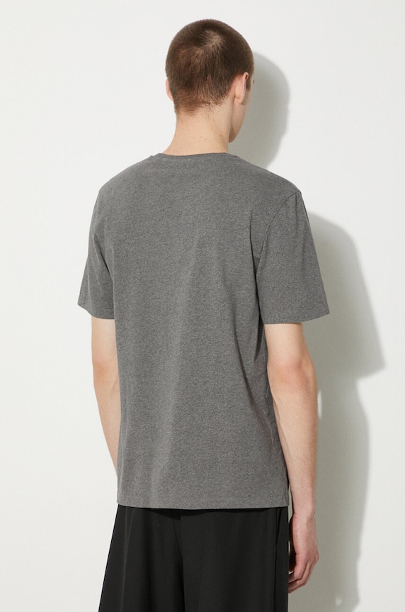 Clothing Maison Kitsuné cotton t-shirt Fox Head Patch Regular Tee Shirt LM00104KJ0008 gray