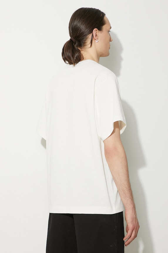 Îmbrăcăminte Nanga tricou Eco Hybrid Box Logo Embroidery Tee NW2411.1G804.A alb