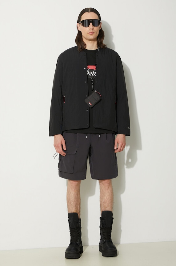Nanga t-shirt Eco Hybrid Box Logo Loose Fit Tee NW2311.1G209 czarny SS24