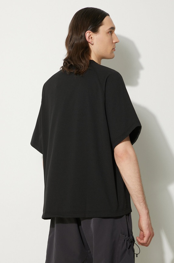 Odzież Nanga t-shirt Eco Hybrid Box Logo Loose Fit Tee NW2311.1G209 czarny
