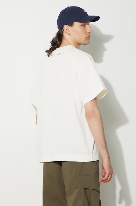 Одяг Футболка Nanga Nanga × Jerry Ukai Eco Hybrid Nanga Logo Tee NW2411.1G805.C білий