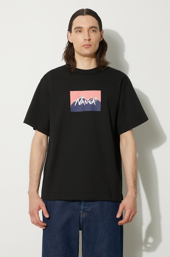 Nanga t-shirt Nanga × Jerry Ukai Eco Hybrid Nanga Logo Tee pozostałe czarny NW2411.1G805.C