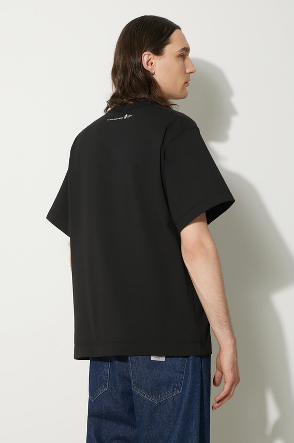 Odzież Nanga t-shirt Nanga × Jerry Ukai Eco Hybrid Nanga Logo Tee NW2411.1G805.C czarny