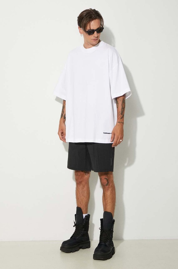 Бавовняна футболка Carhartt WIP Link Script T-Shirt I031373.00AXX білий SS24