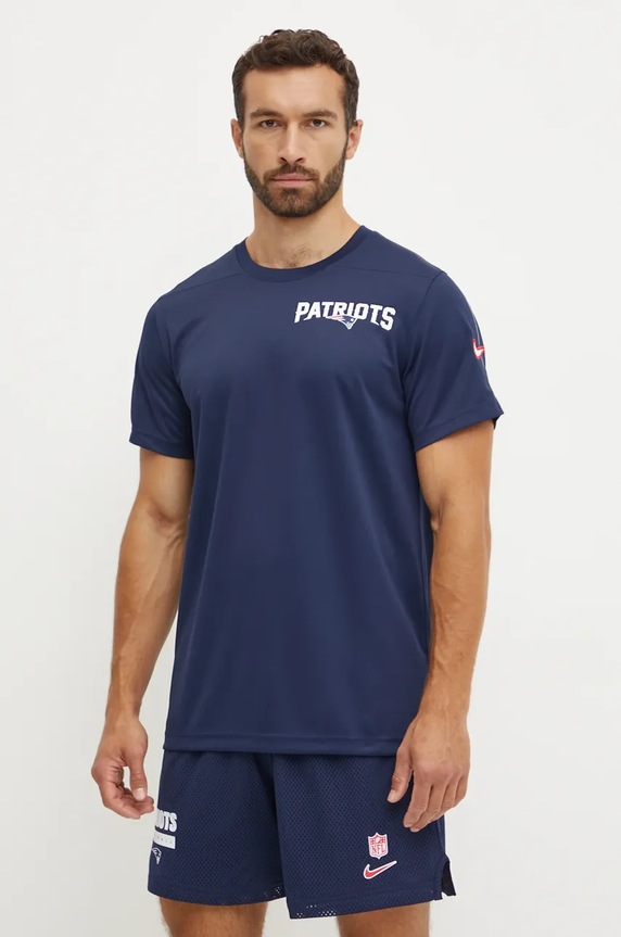 Nike tricou de antrenament New England Patriots print bleumarin 02ES.044P.8K.K0Z