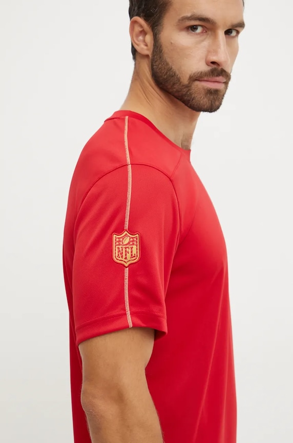 Nike t-shirt treningowy San Francisco 49ers czerwony 02ES.084K.73.K0Z