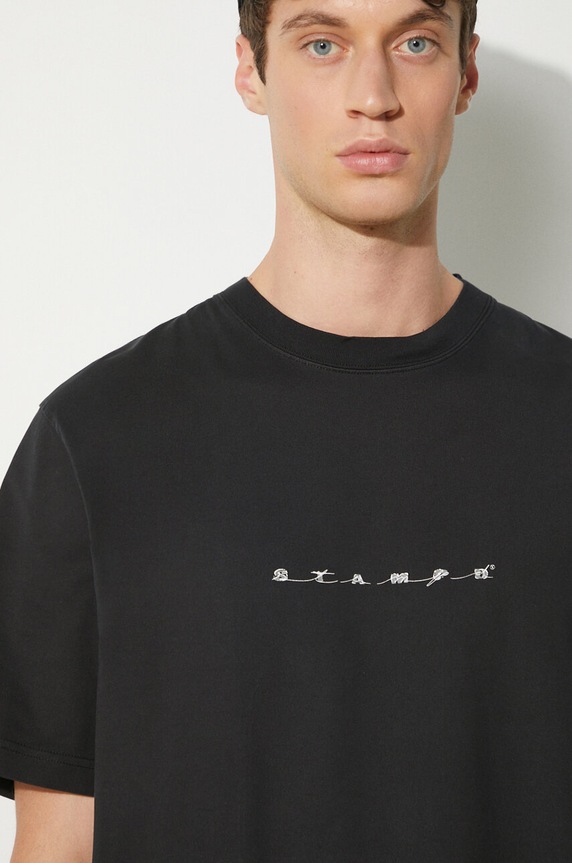 Хлопковая футболка STAMPD Moroccan City Vintage SLA.M3332TE.BLK чёрный