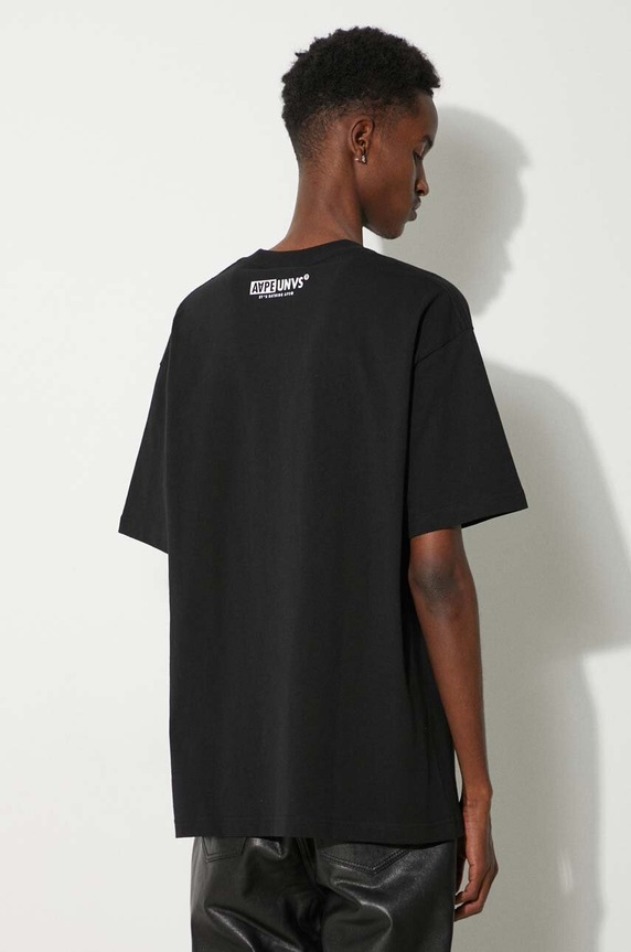 Clothing AAPE cotton t-shirt Basic Tee AAPTEM1447XXM black