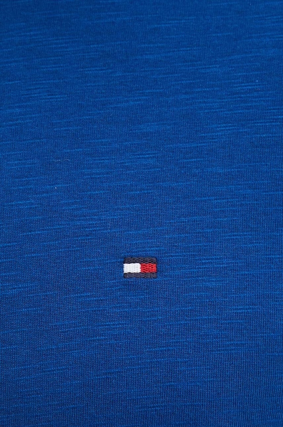Βαμβακερό μπλουζάκι Tommy Hilfiger σκούρο μπλε MW0MW34375
