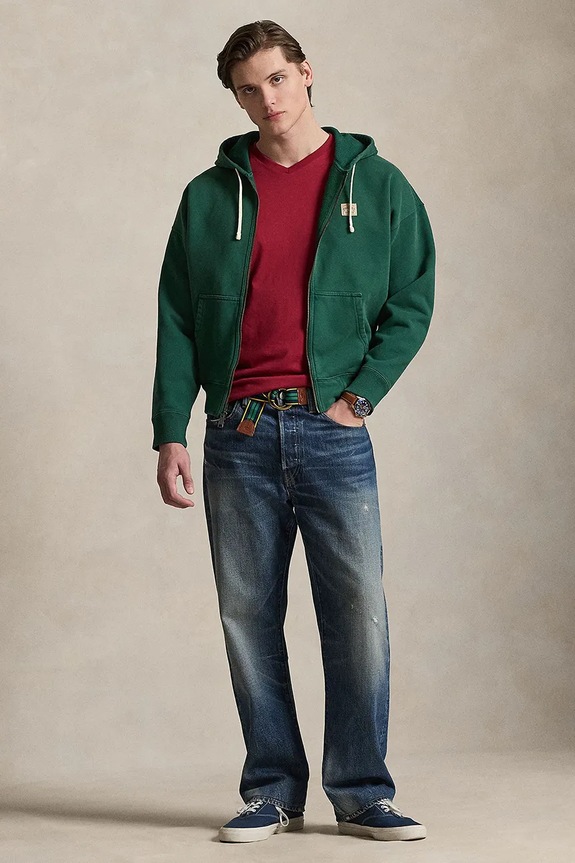Odzież Polo Ralph Lauren t-shirt bawełniany 710671452 bordowy