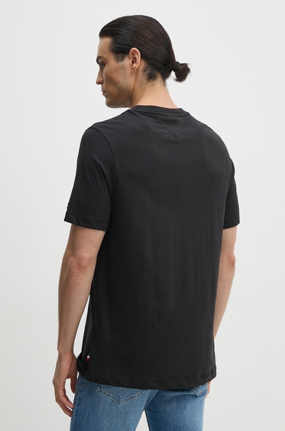 Îmbrăcăminte Tommy Hilfiger tricou din bumbac MW0MW34377 negru