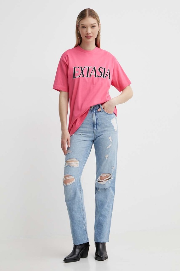 Pamučna majica Vertere Berlin VER.T234 roza SS24