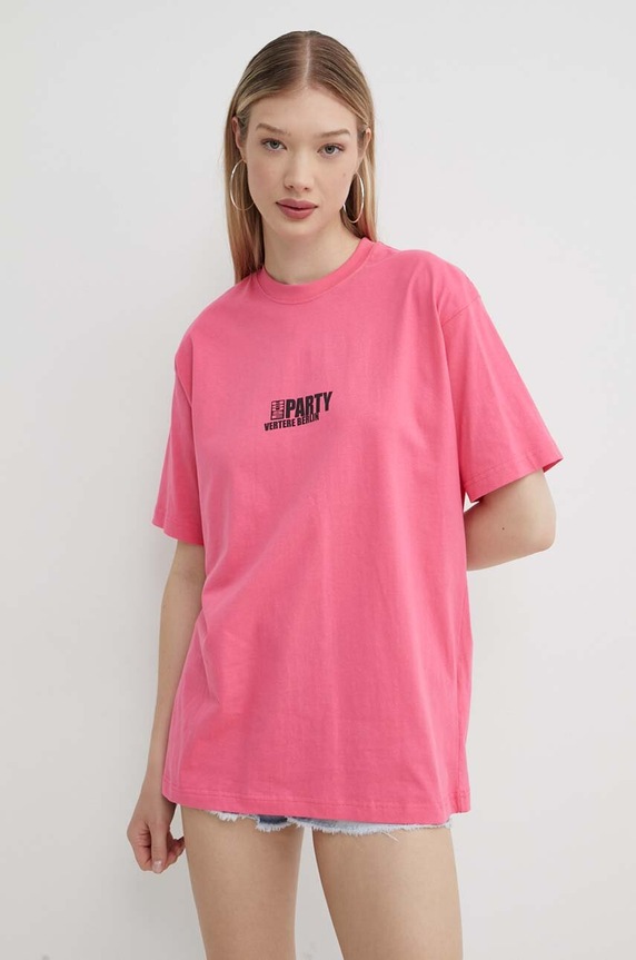 Vertere Berlin t-shirt bawełniany VER.T220 różowy