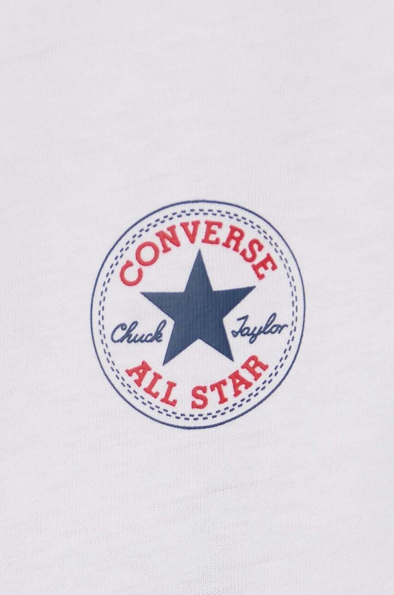 Bavlnené tričko Converse 10026565.A01 béžová