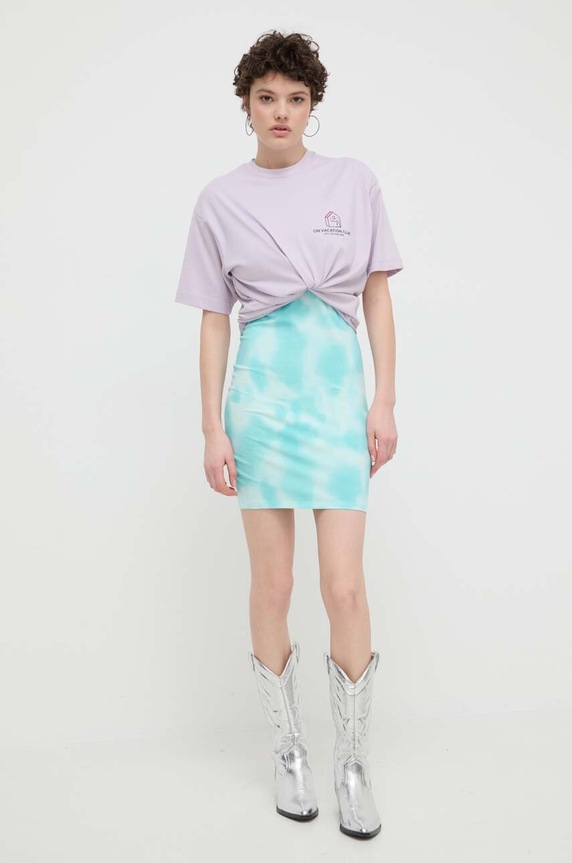 Odjeća Pamučna majica On Vacation Mi Casa OVC.T149 ljubičasta