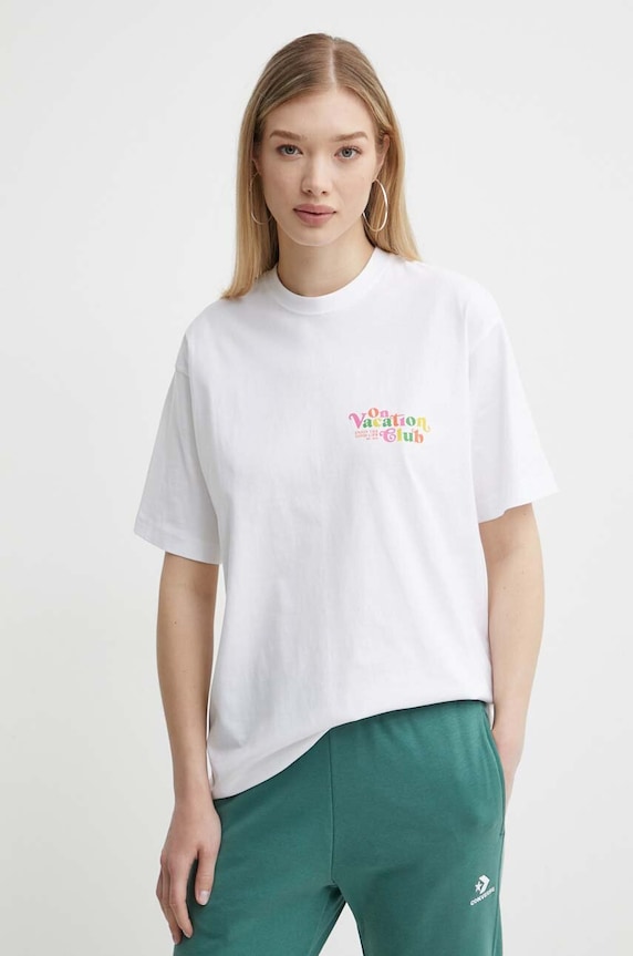 On Vacation t-shirt bawełniany Enjoy OVC.T150 biały