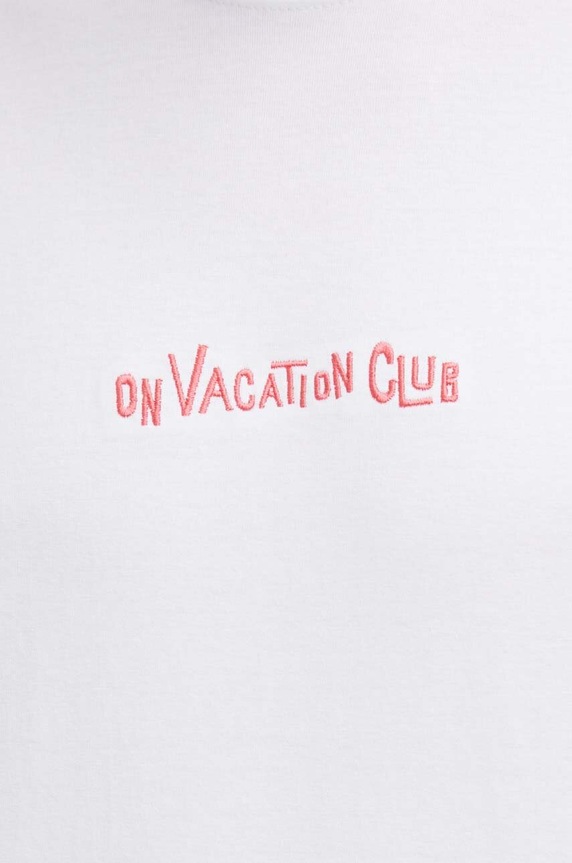 Bavlnené tričko On Vacation OVC.T144 biela