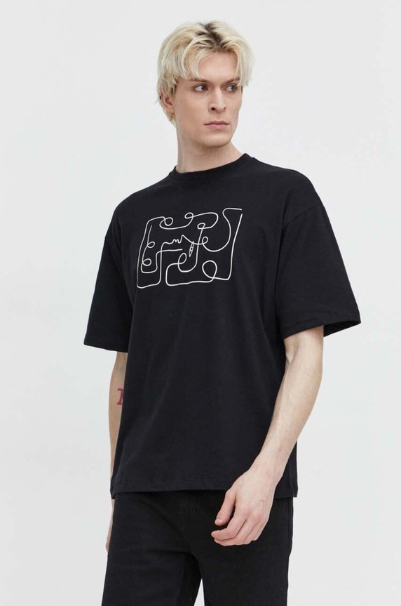 Bombažna kratka majica Kaotiko AO077.01.G002