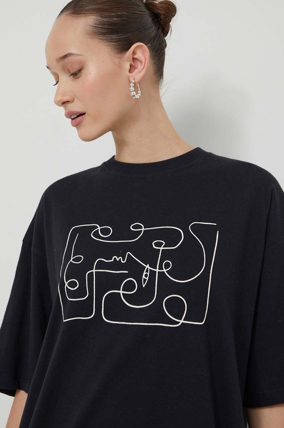 Bombažna kratka majica Kaotiko AO077.01.G002