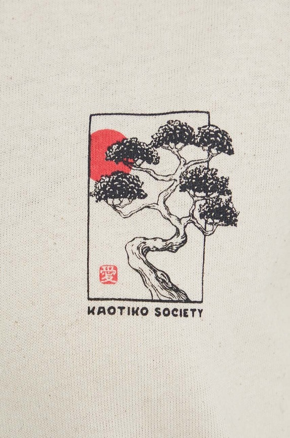 Kaotiko t-shirt bawełniany AL040.01S.G002 beżowy