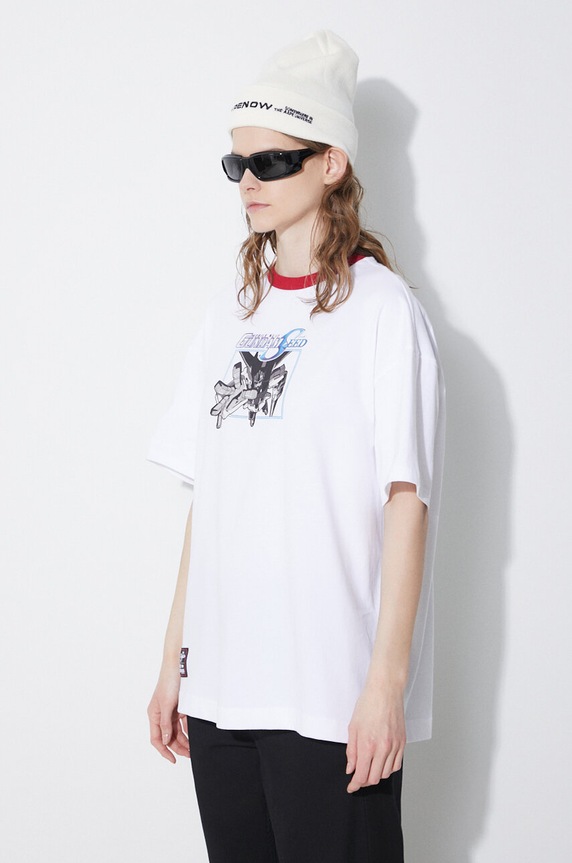 Levi's t-shirt bawełniany Levi's® x Gundam SEED biały A7412.0000