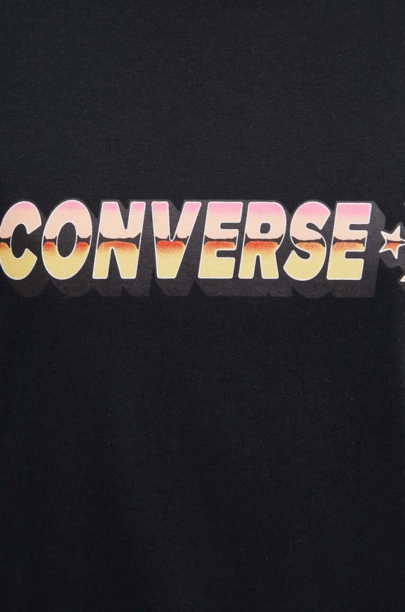 Βαμβακερό μπλουζάκι Converse 10026416.A01