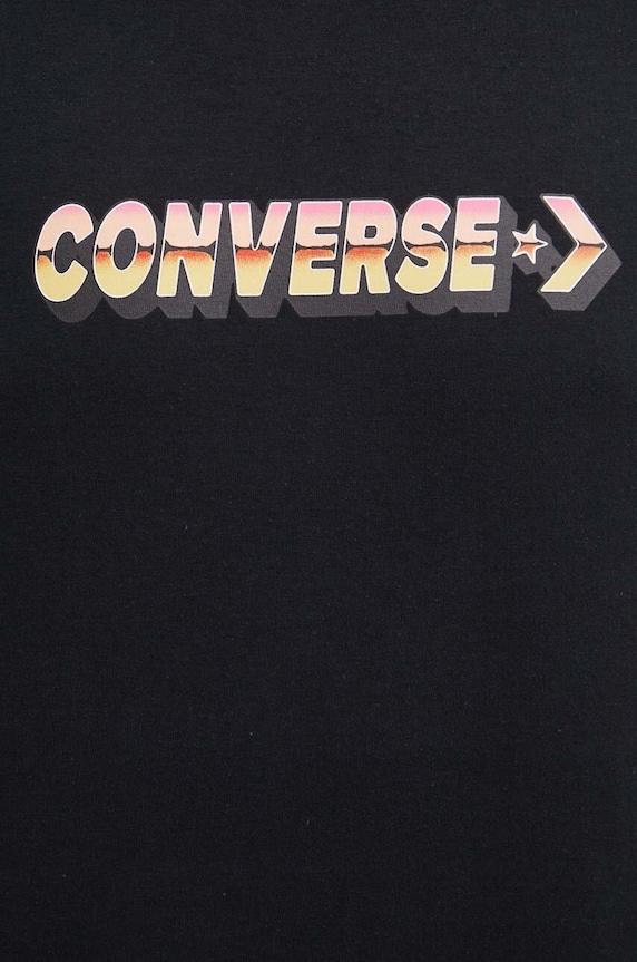 Βαμβακερό μπλουζάκι Converse 10026416.A01