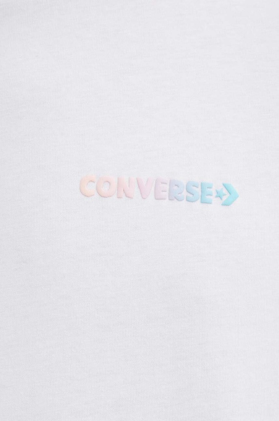 Βαμβακερό μπλουζάκι Converse 10027149.A01