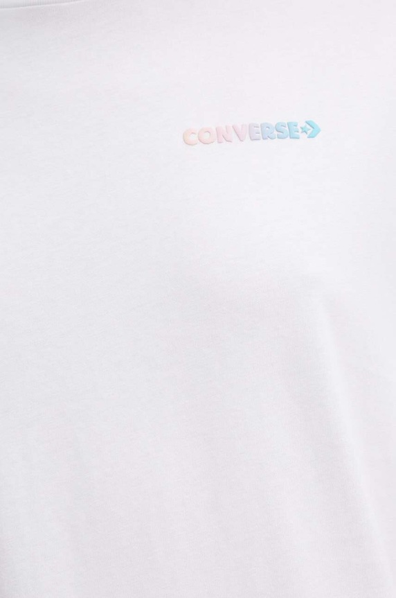 Βαμβακερό μπλουζάκι Converse 10027149.A01