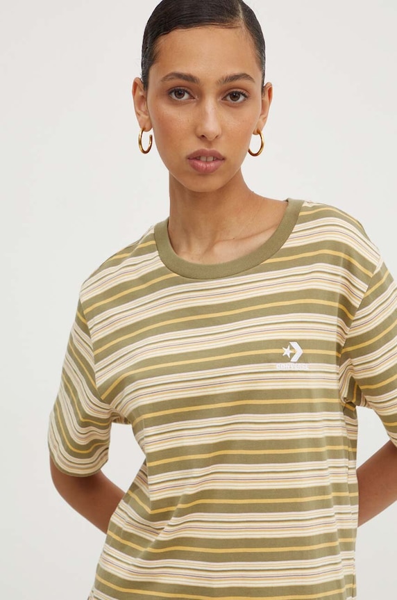 Îmbrăcăminte Converse tricou din bumbac 10027159.A02 verde