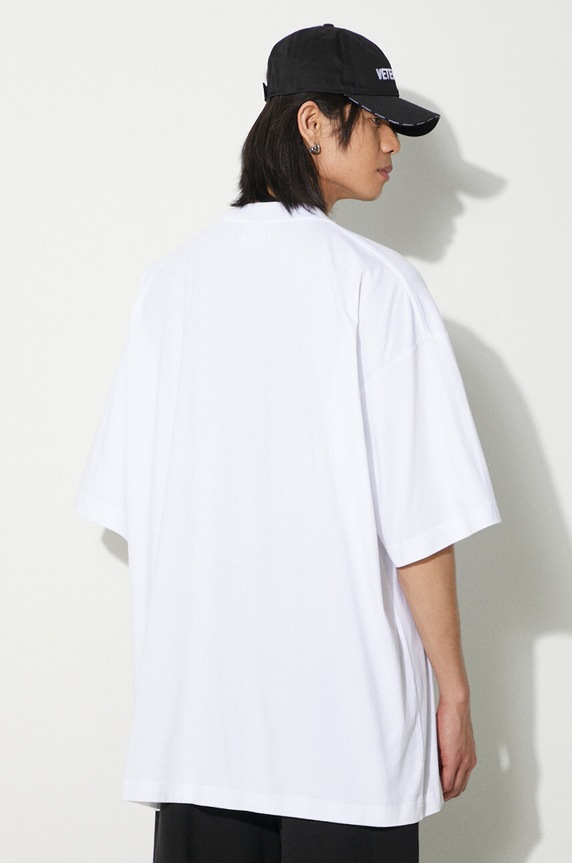 VETEMENTS cotton t-shirt Flag Logo T-Shirt UE64TR160W white