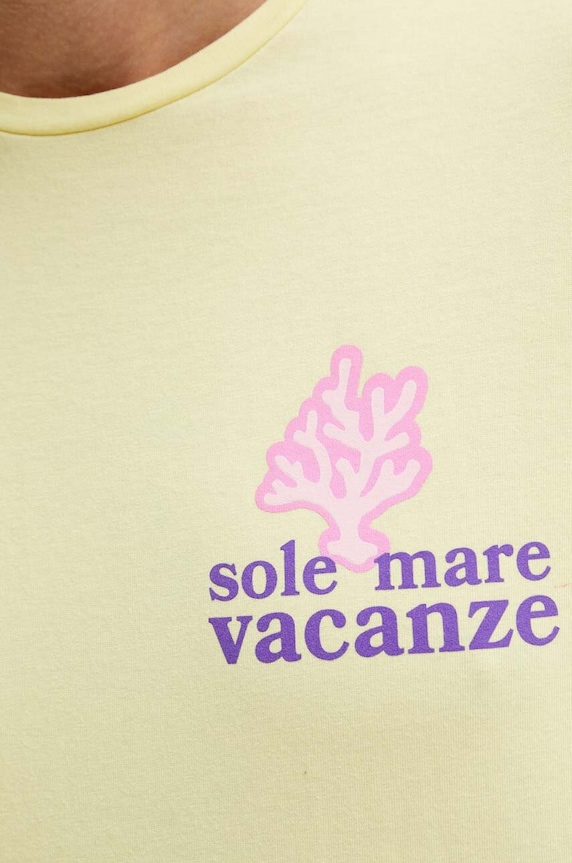 Хлопковая футболка Drivemebikini Sole Mare Vacanze 2024.DRV.010.LY