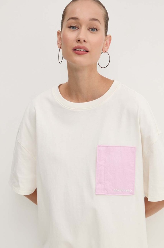 Pamučna majica Converse 10026381.A05