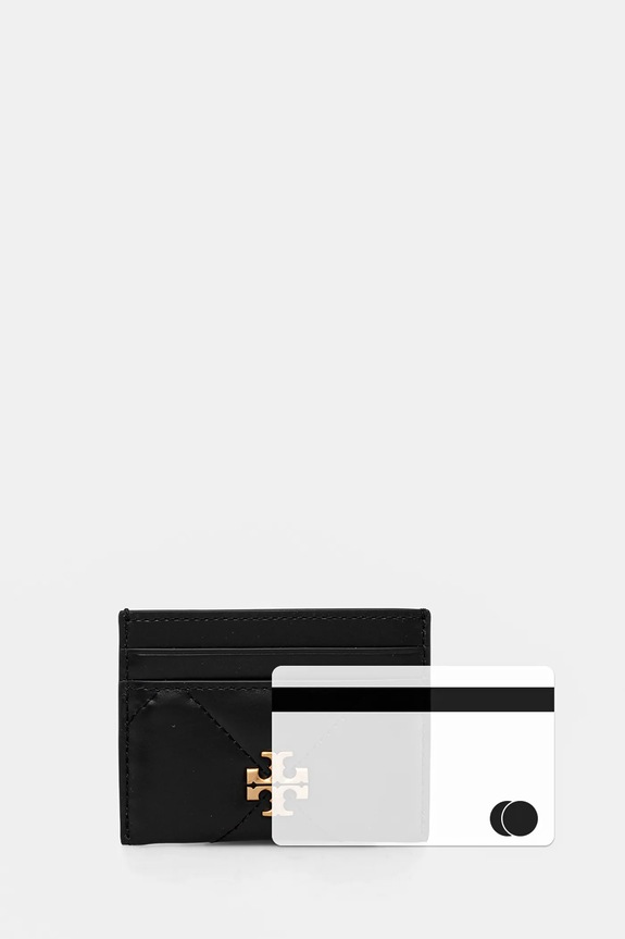 Tory Burch carcasa din piele Kira husă de card negru 154993.001