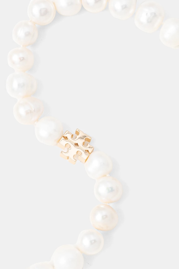 Pozlacený náhrdelník Tory Burch Kira 157964.137 bílá SS25