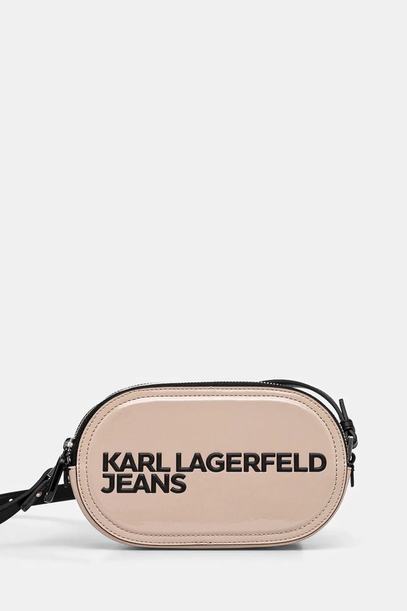 Karl Lagerfeld Jeans kézitáska szintetikus bőr bézs A1W30336