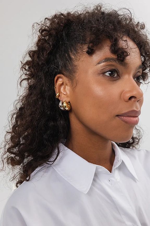 ANIA KRUK paraorecchie placcato oro VINTAGE MRUKM2680Z