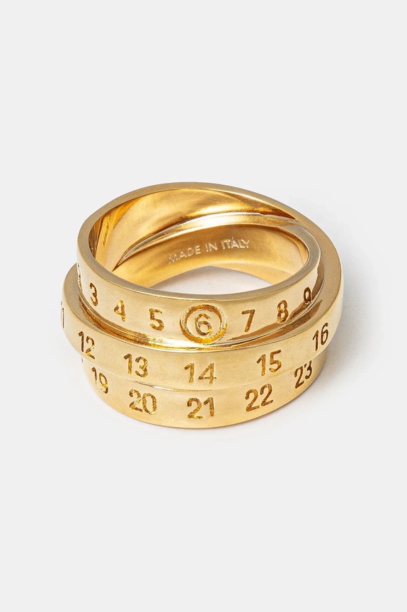 MM6 Maison Margiela pierścionek złoty SM6UQ0073