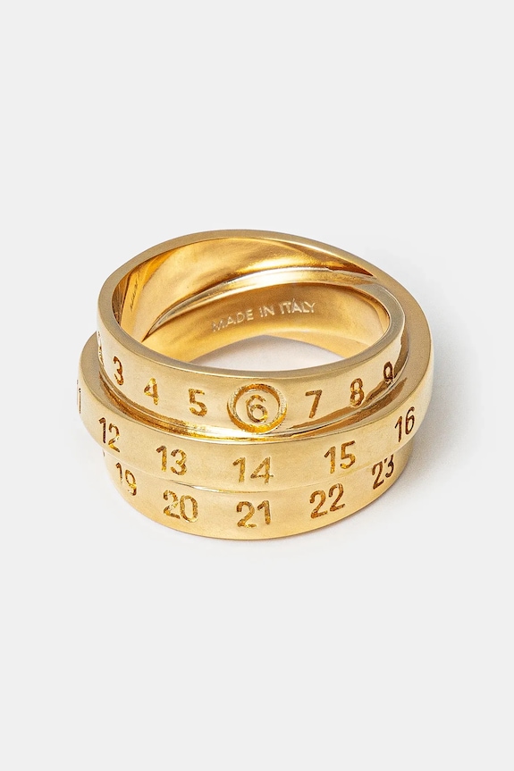 MM6 Maison Margiela pierścionek złoty SM6UQ0073