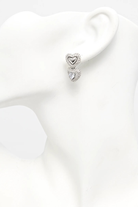 Akcesoria Guess kolczyki BELOVED JUBE05.025JW srebrny