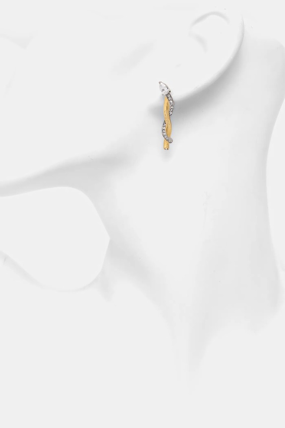 Dodaci Naušnice Guess TWIST JUBE05.070JW zlatna