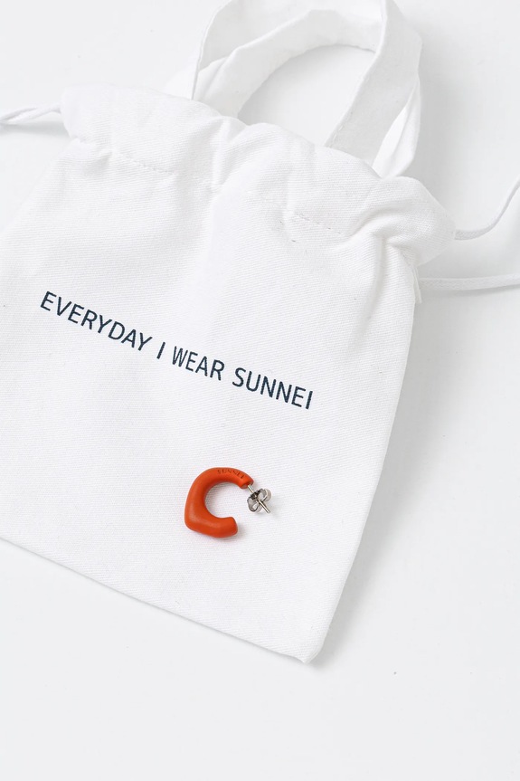 Sunnei orecchino ACCXJEW016 arancione SS25