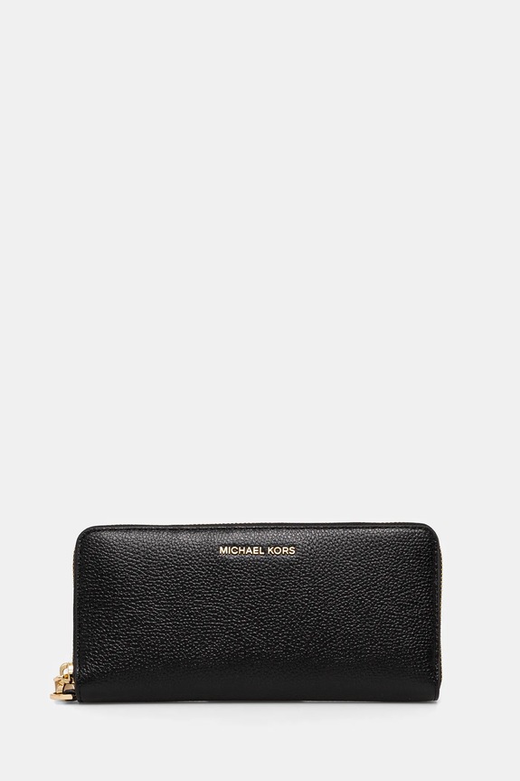 MICHAEL Michael Kors portfel skórzany skóra licowa czarny 32T4GJ6E7L