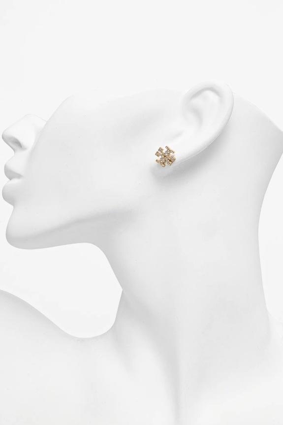 Uhani Tory Burch Kira Pave Stud 158535.783 zlata SS26