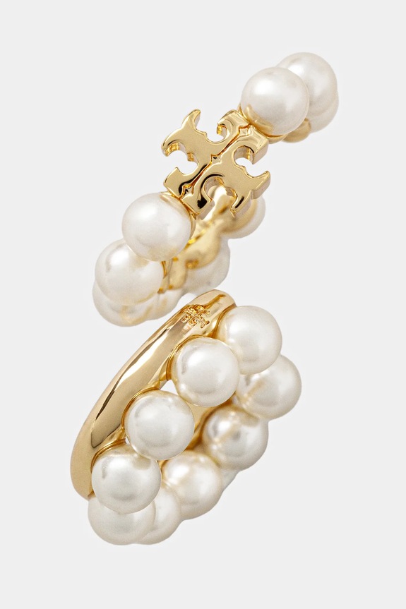 Σκουλαρίκι Tory Burch Kira Pearl Ear Cuff Set 2-pack 164619.137 χρυσαφί SS25